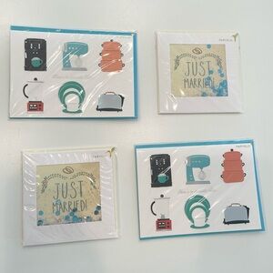 Papyrus Wedding Card Set Of 4 Engagement Party Bridal Shower Gift Party NEW